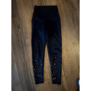 Beach Riot Sport Glitter Leopard Leggings Size M